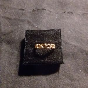 Gold Heart Chain Toe Ring